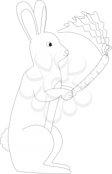 Royalty Free Clipart Image of a rabbit