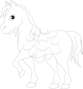 Royalty Free Clipart Image of a horse