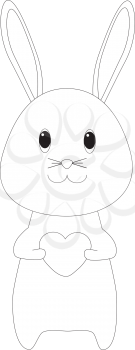 Royalty Free Clipart Image of a bunny
