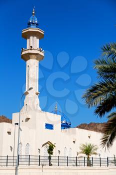  minaret and religion in clear sky in oman muscat the old mosque