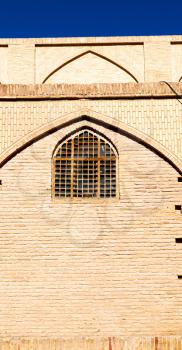 blur in iran old  window  near the mosque and antique construction