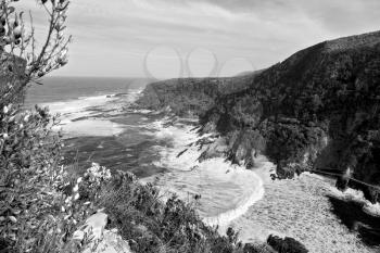  blur  in south africa     sky ocean    tsitsikamma reserve  nature and rocks
