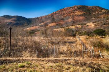 in south africa mountain land and the park natural reserve
