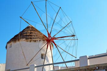  old mill in santorini      greece europe  and the    sky