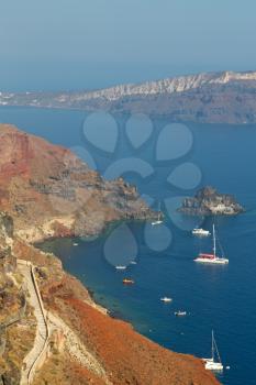 in    europe    vacation  cyclades santorini old town white and the sky