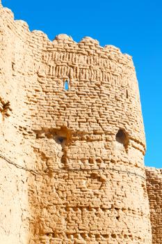 in iran the old castle near saryadz brick and sky
