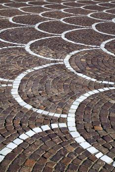 in the castano primo  street lombardy italy  varese abstract   pavement of a curch and marble