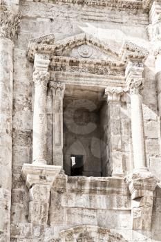 in jerash jordan the antique archeological site classical heritage for tourist
