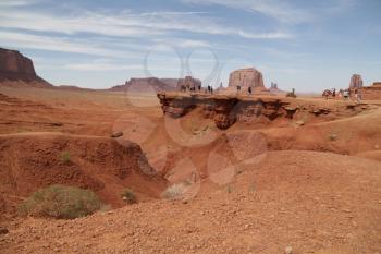 in USA inside the monument valley park the beauty of amazing nature tourist destination
