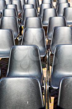 empty seat in italy europe background black  texture