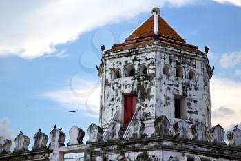  asia  bangkok in   temple  thailand abstract   cross colors roof      and    colors religion mosaic  sunny
