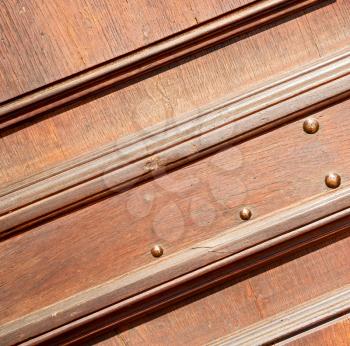 door in italy old ancian wood and traditional  texture nail