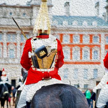 in london england horse and cavalry for     the queen