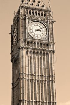 london big ben and historical old construction england   city