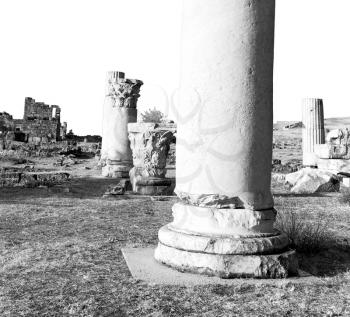  pamukkale    old       construction in asia turkey the column  and the roman temple 