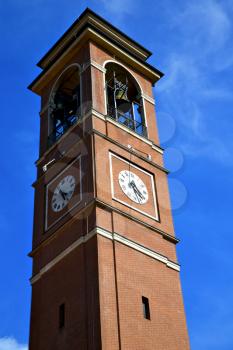  in cairate varese italy   the old wall terrace church watch bell tower  