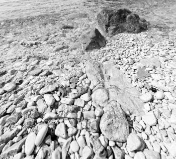  in thurkey antalya lycia way water rocks and sky near the nature