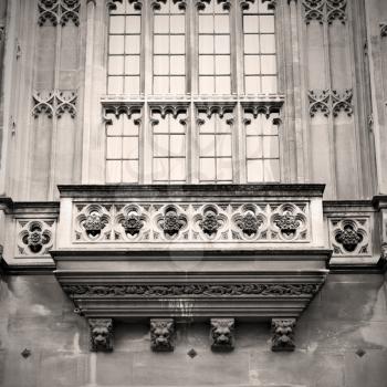 in london old historical  parliament glass    window    structure and terrace