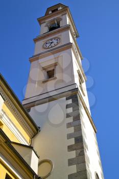varese  church vedano olona italy the old wall terrace church bell tower plant  