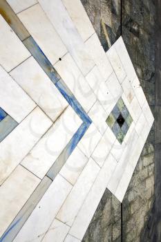 
sanpietrini busto arsizio  street lombardy italy  varese abstract   pavement of a curch and marble