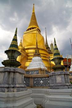  thailand asia   in  bangkok rain  temple abstract cross colors  roof wat  palaces     sky      and  colors religion      mosaic