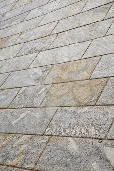 brick in  legnano  street lombardy italy  varese abstract   pavement of a curch and marble