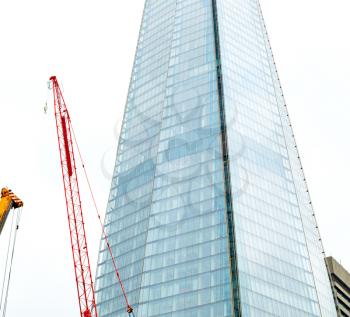 new building in london skyscraper   financial district and window