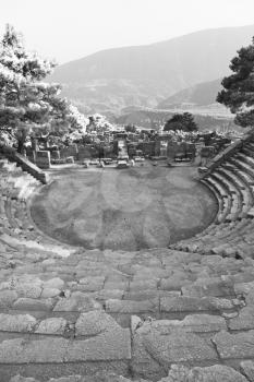  old  temple and theatre in arykanda antalya turkey asia sky and ruins