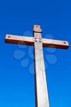 abstract     cross in   italy europe and the sky background