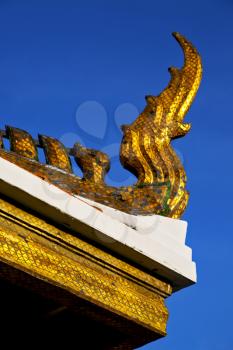 bangkok in the temple  thailand abstract cross colors roof wat  palaces   asia sky   and  colors religion mosaic