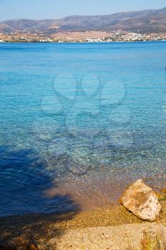 foam and froth in the sea           of mediterranean greece