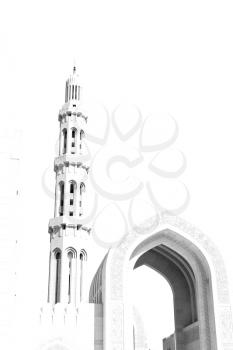  minaret and religion in clear sky in oman muscat the old mosque