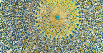 blur in iran abstract texture of the  religion  architecture mosque roof persian history