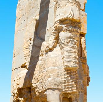 blur  in iran persepolis the old  ruins historical destination monuments and ruin
