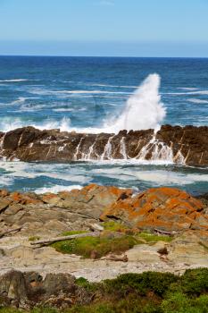  blur  in south africa   sky ocean    tsitsikamma reserve nature and rocks
