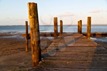 blur in south africa   sky ocean isimagaliso nature  reserve and pier