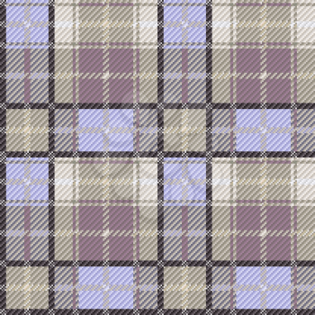 Seamless checkered vector colorful pattern with gray and blue lines