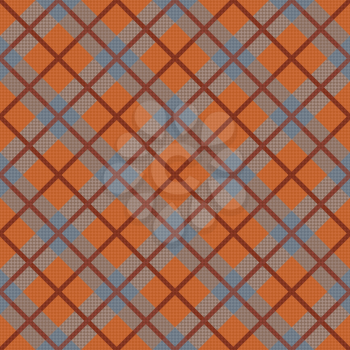 Seamless diagonal vector pattern mainly in grey and orange hues