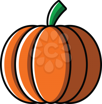 Royalty Free Clipart Image of a Pumpkin