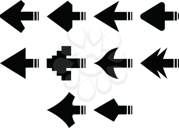 collection of Arrows_B icon vector