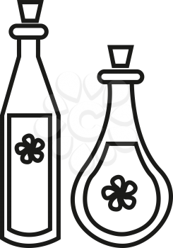 simple thin line potion icon vector