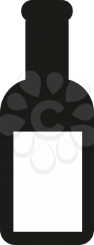 simple flat black  potion icon vector