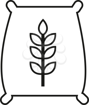 Thin line seeds icon vector