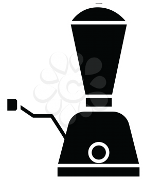 Simple flat black blender icon vector