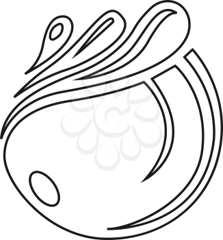 Simple thin line water icon vector