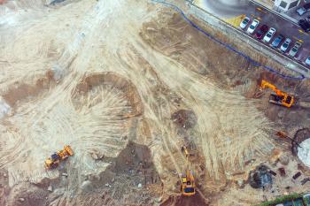 The Excavator on new construction site