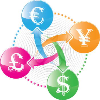 world money exchange icon