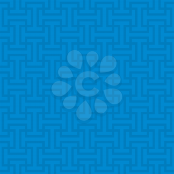 Blue Neutral Seamless Pattern for Modern Design in Flat Style. Tileable Geometric Vector Background.