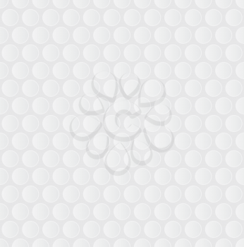 Bubble Wrap. White Neutral Seamless Pattern for Modern Design in Flat Style. Tileable Geometric Vector Background.