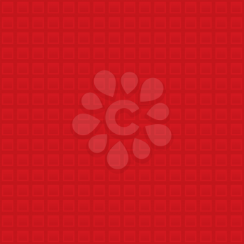 Waffle pattern. Red Neutral Seamless Pattern for Modern Design in Flat Style. Tileable Geometric Vector Background.